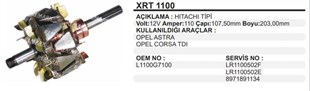 Rotor 12v 110ah Opel Combo C Corsa C Astra G Meriva A 1.7dtı) | Martek Xrt1100