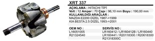 Rotor 12v 70ah Isuzu Nkr 97*190 Xrt337 | Ith Xrt337