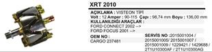Rotor 12V 90AH-115AH Ford Connect 98*137 Focus WRT985 XRT2010 | MARTEK XRT2010