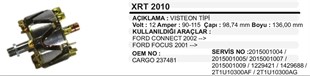 Rotor 12v 90ah-115ah Ford Connect 98*137 Focus Wrt985 Xrt2010 | Schenna Xrt2010