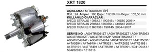 Rotor 24v 100ah Iveco Starles Xrt1820 | Ith Xrt1820