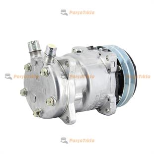 Klima Kompresörü 12v 2pk V Kayış 5h14 132mm Üstten Çıkış İnce Kalın 42010112 Sanden6626 Sd6626 | Sanden 6626