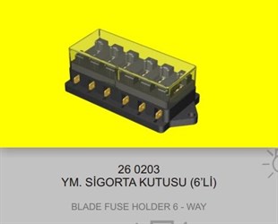 Sigorta Kutusu 6lı Bıçaklı Ym Eng260203 | Eng 260203