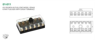 Sigorta Kutusu 6lı Vidalı Em Taş Sigortalı  260103 | Aksa 01011