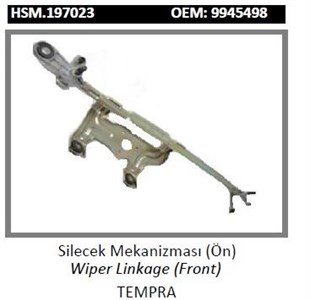 Silgi Mekanizması Motorsuz Tipo Tempra 79300296 | Mako 79300296