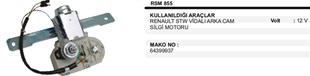 Silgi Motoru 12v Arka R12 Vidalı S855 | Ith Sm855