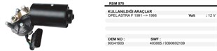 Silgi Motoru 12v Opel Astra F 91-98s970 | Ith Sm970