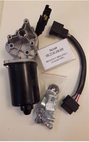 Silgi Motoru 12v Renault 1 Megane 1 Valeo Tipi ( Motor 4fişli Ek Soket İle 5fiş Dönüşüyor ) | Sgr 56249