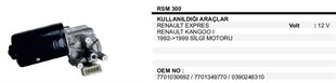 Silgi Motoru 12v Reno Expres Kango 92-99 Rss300 | Ith Sm300