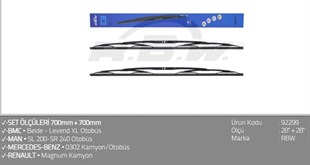 Silgi Süpürgesi 70cm Mercedes 2521 Kamyon 92299 | Rbw 92299