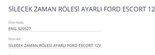 Silgi Zamanlama Rölesi Ford Escort Ayarlı Silgi Zamanlama Röle Eng 320527 78gg17c499ba | Eng 320527
