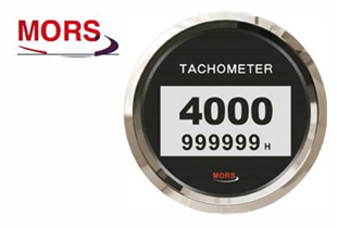 Mors Dijital Devir Göstergesi 4000 Devir Siyah | SR 14844