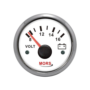 Mors Voltmetre 12V Beyaz SR14908 | SR 14908