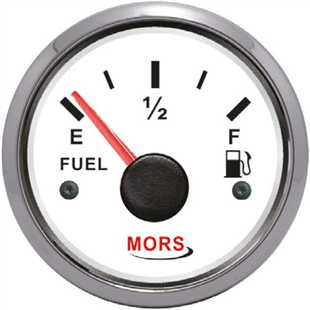 Mors Yakıt Göstergesi 12-24V 52 Çap Beyaz SR14916 | SR 14916