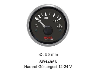 Mors Hararet Saati 12-24V Siyah SR14966 | SR 14966
