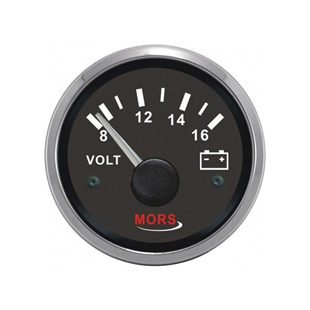 Mors Voltmetre 12V Siyah SR14968 | SR 14968