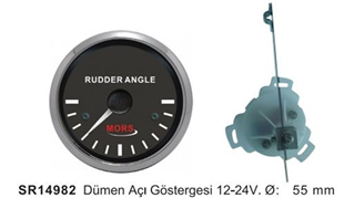 Mors Dümen Açı Göstergesi 12-24V Siyah 55mm | SR 14982