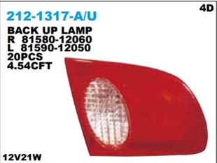 Stop Lambası Toyota Corolla Beyaz İç Sağ 00 212-1317r | Depo 2121317ra
