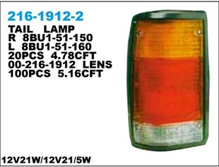 Stop Lambası E2200-b2500 Mazda 85-97 Sağ-216-1912 | Depo 2161912r2