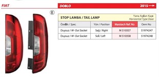 Stop Lambası Fiat Doblo Sağ Duysuz Yana Açılan 15> | Mars 510357