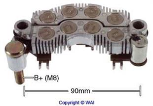 Diyot Tablası 12v 50ah Hyundai Accent 00- 90mm 4üçlu | Transpo Iyr9003