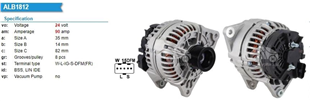 Alternatör 24V 100AH Iveco 100 E 17 Tector | UNIPOINT ALT2115
