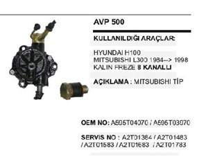 Vakum Pompası Hyundaı H100 Mıtsubıshı L200 L300 98> | Ith Avp500