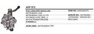 Vakum Pompası Hyundai H100 Mitsubishi L200 L300 Kalın Vak 8DİŞ MIT1102-AVP573 | MARTEK AVP573