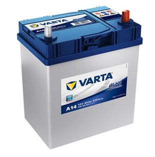 Akü, 12V 40AH Varta İnce Düz Kutup Varta Akü | VRTA 14