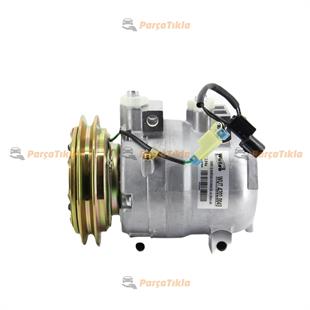 Klima Kompresörü 24v 1pk V Kayış Hyundai İş Makinesi Excavatör Calsonıc Tıp 5060215590 42010043 506021-7082 5060217082 | Wutse 42010043