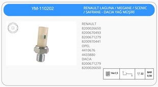 Yağ Müşürü--ym-laguna-megane-scenic------ym-110202 | Klf Ym110202