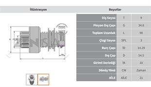 Marş Dişlisi 9diş Steyr Traktör 3kanal | Zen 0028
