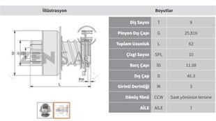 Marş Dişlisi 9diş Vw 1300 1303 1600 | Zen 0065