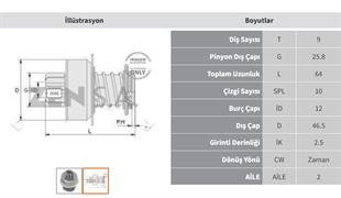 Marş Dişlisi 9diş Audi 80 100 Zen0068 | Zen 0068