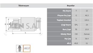 Marş Dişlisi 12diş Caterpil 42mt 42mt Bmc Dev Fatıh Caterpıllar 950 955 Pg50152 Zen.0097 Zen0097 | Zen 0097