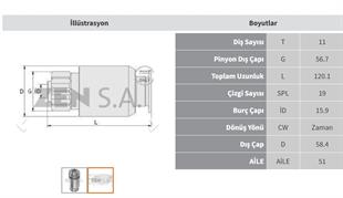 Marş Dişlisi 11diş Caterpil Zen0110 | Zen 0110
