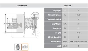 Marş Dişlisi 9diş Vw Transport  Zen0229 | Zen 0229
