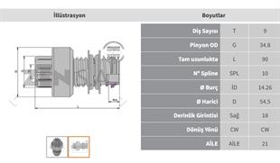 Marş Dişlisi 9diş İnter Trk.ort.frz Zen0318 | Zen 0318