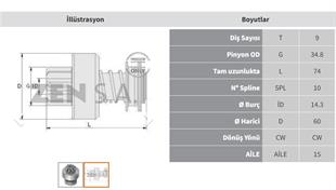 Marş Dişlisi 9diş Iveco Magirus Tf Zen0366 | Zen 0366