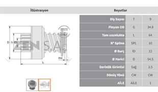 Marş Dişlisi 9diş Magirus-pancar Motor Zen0417 | Zen 0417