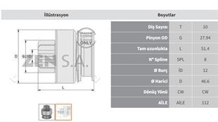 Marş Dişlisi 10diş Jeep Cherokee | Zen 0597