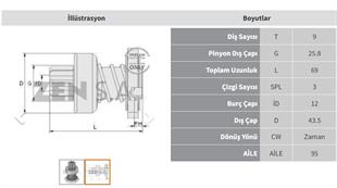 Marş Dişlisi 9diş Chevrolet Gm Isuzu Buıck | Zen 0612