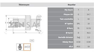 Marş Dişlisi 8diş Daıhatsu Hijet Suzukı Cerry Zen0765 | Zen 0765