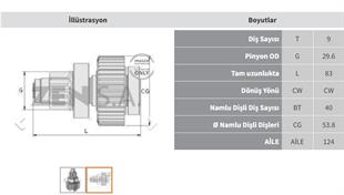 Marş Dişlisi 9diş Mazda Kia Nippon Denso Honda Cıvıc Toyota Corolla Mazda 2500 Kıa Besta Isuzu Nkr Zen0818 | Zen 0818