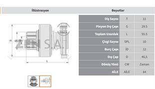 Marş Dişlisi 11diş Bmw 116 316 320 / Fıat Brava / Mını Cooper 1.4 1.6 1.6d | Zen 0855