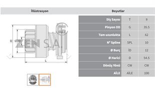 Marş Dişlisi 9diş Ducato Boxer Land Master Zen0875 | Zen 0875
