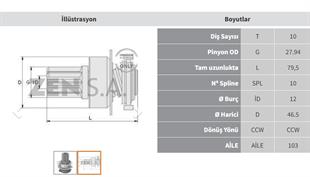 Marş Dişlisi 10diş Vw Golf Passat Zen0900 | Zen 0900