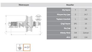 Marş Dişlisi 9diş Mitsubishi Canter Uzunmil Nissan Forklift | Zen 1046