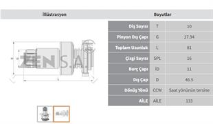 Marş Dişlisi 10diş Vw Polo Seat Skoda Bora | Zen 1069
