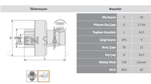 Marş Dişlisi 10diş Cıtroen Xsara Tata Skoda Zen1074 | Zen 1074